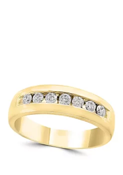 Flash Sale 🔔 Mens 1/2 ct. t.w. Diamond Band in 14k Yellow Gold by Effy® 🥰 -Effy® Sales Shop Belk 2561