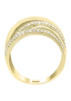 New ✔️ 3/4 ct. t.w. Diamond Faux Stacked Ring in 14k Yellow Gold by Effy® 🧨 -Effy® Sales Shop Belk 2564