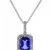 Best reviews of 🔥 1/4 ct. t.w. Diamond and 1.33 ct. t.w. Tanzanite Pendant Necklace in 14K White Gold by Effy® 🛒