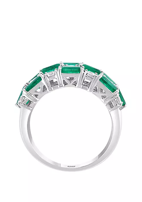 Flash Sale 🎉 1/3 ct. t.w. Diamond, 2.66 ct. t.w. Natural Emerald Ring in 14k White Gold by Effy® 👍 3 Flash Sale 🎉 1/3 ct. t.w. Diamond, 2.66 ct. t.w. Natural Emerald Ring in 14k White Gold by Effy® 👍 - Image 3