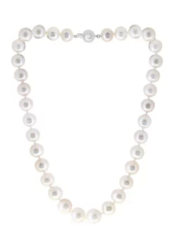 Flash Sale 💯 11 Millimeter Freshwater Pearl Necklace in Sterling Silver by Effy® 🎁 -Effy® Sales Shop Belk 2712
