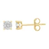 Coupon ⭐ Diamond Stud Earrings in 14K White and Yellow Gold by Effy® 🧨