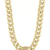 Deals 👏 Men's Gold-Plated Sterling Silver Diamond Necklace by Effy® 🎁