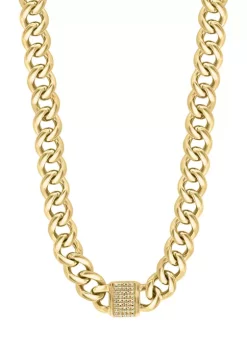 Deals 👏 Men's Gold-Plated Sterling Silver Diamond Necklace by Effy® 🎁 -Effy® Sales Shop Belk 2764