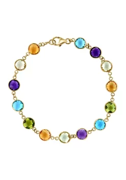 New 😀 14K Yellow Gold Amethyst, Blue Topaz, Citrine, Lemon Quartz, and Peridot Bracelet by Effy® 🤩 5 New 😀 14K Yellow Gold Amethyst, Blue Topaz, Citrine, Lemon Quartz, and Peridot Bracelet by Effy® 🤩 -Effy® Sales Shop Belk 2783
