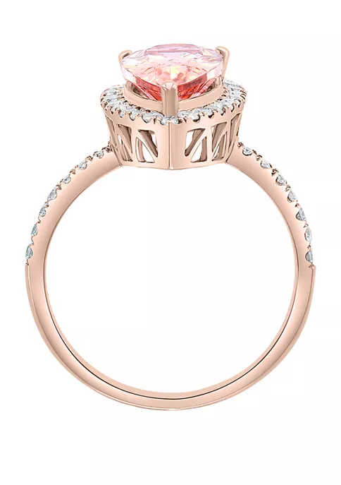 Deals 💯 3/8 ct. t.w. Diamond and 2.65 ct. t.w. Morganite Ring in 14K Rose Gold by Effy® 👍 4 Deals 💯 3/8 ct. t.w. Diamond and 2.65 ct. t.w. Morganite Ring in 14K Rose Gold by Effy® 👍 - Image 4