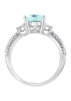 Deals 🎁 3/8 ct. t.w. Diamond and 2.25 ct. t.w. Aquamarine Ring in 18K White Gold by Effy® 👏 10 Deals 🎁 3/8 ct. t.w. Diamond and 2.25 ct. t.w. Aquamarine Ring in 18K White Gold by Effy® 👏 -Effy® Sales Shop Belk 2804