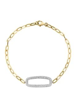 Promo ✔️ 1/2 ct. t.w. Diamond Bracelet in 14K Two-Tone Gold by Effy® 🤩