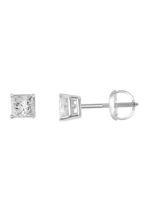 Cheapest 🛒 3/4 ct. t.w. Diamond Stud Earrings in 14K White Gold by Effy® 🎁 1 Cheapest 🛒 3/4 ct. t.w. Diamond Stud Earrings in 14K White Gold by Effy® 🎁