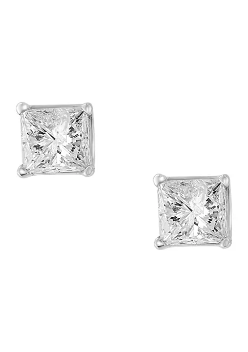 Cheapest 🛒 3/4 ct. t.w. Diamond Stud Earrings in 14K White Gold by Effy® 🎁 2 Cheapest 🛒 3/4 ct. t.w. Diamond Stud Earrings in 14K White Gold by Effy® 🎁 - Image 2