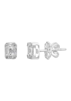 Best Sale 🎁 14k White Gold 3/8 ct. t.w. Diamond Stud Earrings by Effy® 🌟
