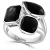 Cheap 🤩 Onyx Cluster Ring in Sterling Silver by Effy® 🎉