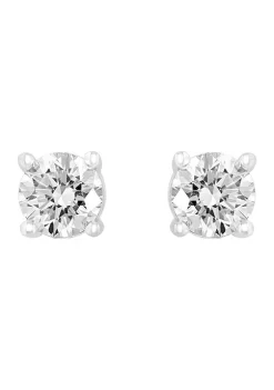 Best Sale 🔥 Lab Created 14K White Gold Lab Grown Diamond Earrings (With 1 ct. t.w. Center Size) by Effy® 🥰