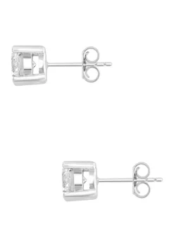 Best Sale 🔥 Lab Created 14K White Gold Lab Grown Diamond Earrings (With 1 ct. t.w. Center Size) by Effy® 🥰 -Effy® Sales Shop Belk 2851