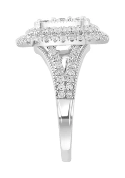 Hot Sale ✔️ Sterling Silver Miracle Set Diamond Ring by Effy® 👏 9 Hot Sale ✔️ Sterling Silver Miracle Set Diamond Ring by Effy® 👏 -Effy® Sales Shop Belk 2868