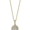 Cheap ❤️ 14K White and Yellow Gold 3/8 ct. t.w. Diamond Pendant Necklace by Effy® ✔️