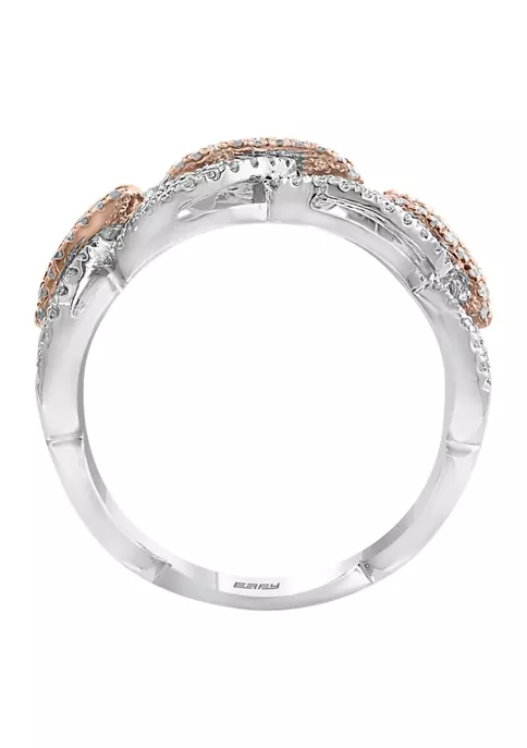 New 😍 14K White and Rose Gold Diamond, Natural Ruby Ring by Effy® 🤩 3 New 😍 14K White and Rose Gold Diamond, Natural Ruby Ring by Effy® 🤩 - Image 3