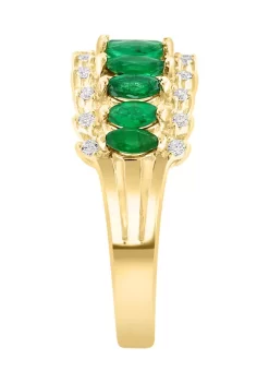 Coupon 👏 14K Yellow Gold Diamond and Natural Emerald Ring by Effy® 🎉 9 Coupon 👏 14K Yellow Gold Diamond and Natural Emerald Ring by Effy® 🎉 -Effy® Sales Shop Belk 2896