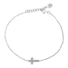 Cheap 🌟 1/10 ct. t.w. Diamond Cross Bracelet in Sterling Silver by Effy® ✔️