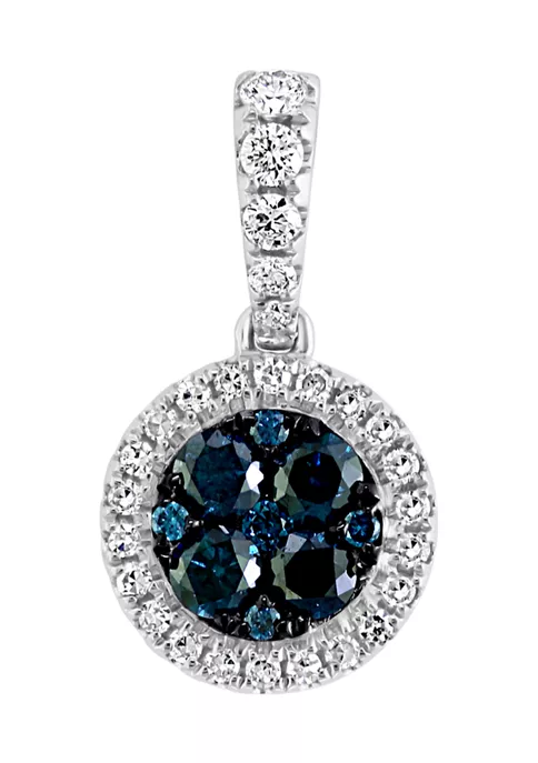 Best deal 🎉 7/8 ct. t.w. Diamond Bella Bleu Pendant Necklace in 14K White Gold by Effy® ❤️ -Effy® Sales Shop Belk 2919