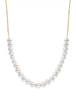 Best Pirce 😀 Freshwater Pearl Necklace in 14K Yellow Gold by Effy® 💯 -Effy® Sales Shop Belk 2934