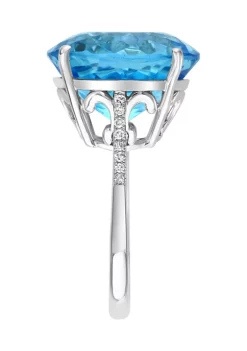 Cheap 🔔 1/8 ct. t.w. Diamond and 8.33 ct. t.w. Pink Amethyst Pendant in 14K Rose Gold by Effy® 🛒