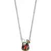 Best deal ⌛ Multi Color Sapphire Cocktail Pendant Necklace in 18K Yellow Gold Over Sterling Silver by Effy® ❤️