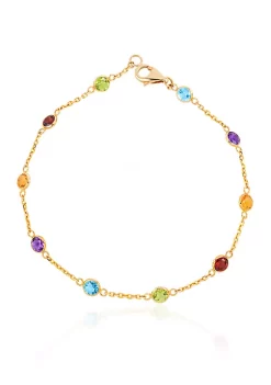 Best Sale 🤩 Multi-Stone Bracelet in 14k Yellow Gold by Effy® 🔔