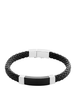 Brand new 😉 Men's Onyx Bracelet in Sterling Silver and Leather by Effy® ❤️