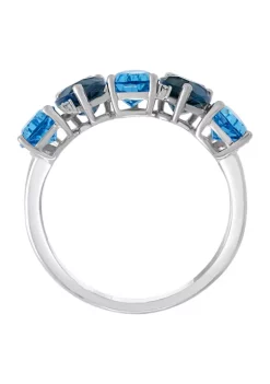 Hot Sale 🛒 1/10 ct. t.w. Diamonds, 4.08 ct. t.w. Blue Topaz, and London Bleu Topaz Band in 14K Gold by Effy® 👍 7 Hot Sale 🛒 1/10 ct. t.w. Diamonds, 4.08 ct. t.w. Blue Topaz, and London Bleu Topaz Band in 14K Gold by Effy® 👍 -Effy® Sales Shop Belk 3016