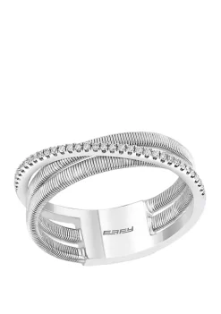 Brand new 🎉 1/10 ct. t.w. Diamond Ring in Sterling Silver by Effy® 🛒