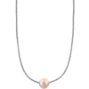 Cheapest 👏 10 Millimeter Peach Freshwater Pearl Necklace in Sterling Silver by Effy® ⭐