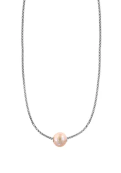 Cheapest 👏 10 Millimeter Peach Freshwater Pearl Necklace in Sterling Silver by Effy® ⭐