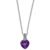 Buy ⭐ 0.4 ct. t.w Diamond and 3.2 ct. t.w. Amethyst Pendant Necklace in 925 Sterling Silver by Effy® 🎉