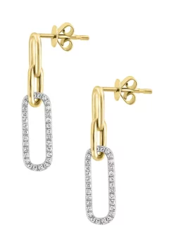 Best Pirce ⭐ 1/3 ct. t.w. Diamond Drop Earrings in 14K Yellow Gold by Effy® 🎁 -Effy® Sales Shop Belk 3090