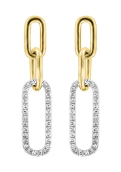 Best Pirce ⭐ 1/3 ct. t.w. Diamond Drop Earrings in 14K Yellow Gold by Effy® 🎁 -Effy® Sales Shop Belk 3091