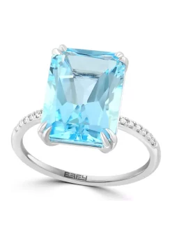 Flash Sale 🥰 1/10 ct. t.w. Diamond and Sky Blue Topaz Ring in 14K White Gold by Effy® 🎁 7 Flash Sale 🥰 1/10 ct. t.w. Diamond and Sky Blue Topaz Ring in 14K White Gold by Effy® 🎁 -Effy® Sales Shop Belk 310
