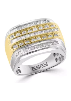 Cheapest ✨ Men's 1 ct. t.w. Diamond Ring in 14K Two Tone Gold by Effy® 🥰 -Effy® Sales Shop Belk 3127