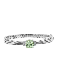 Wholesale 🌟 925 Sterling Silver 1/10 ct. t.w. Diamond and 3.82 ct. t.w. Green Amethyst Bangle by Effy® 👏 7 Wholesale 🌟 925 Sterling Silver 1/10 ct. t.w. Diamond and 3.82 ct. t.w. Green Amethyst Bangle by Effy® 👏 -Effy® Sales Shop Belk 3186