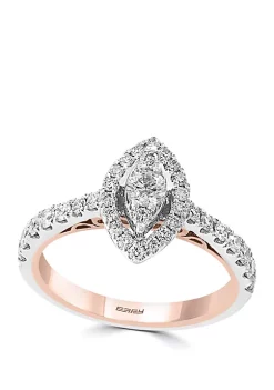 Best deal 😍 3/4 ct. t.w. Diamond Infinite Love Engagement Ring in 14k White & Rose Gold by Effy® 😉 -Effy® Sales Shop Belk 3196