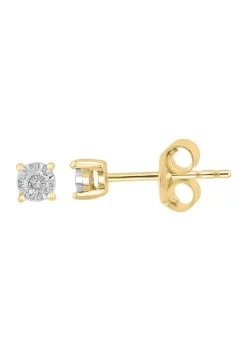 Best Sale ✔️ Diamond Stud Earrings in 14K White and Yellow Gold by Effy® 🤩