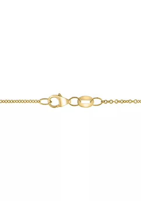 Cheap 😀 14K Yellow Gold Diamond and Natural Emerald Pendant Necklace by Effy® 🎉 2 Cheap 😀 14K Yellow Gold Diamond and Natural Emerald Pendant Necklace by Effy® 🎉 - Image 2