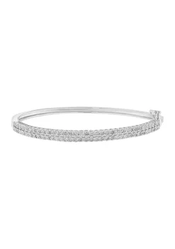 Outlet 🧨 1 ct. t.w. Diamond Miracle Set Tennis Bracelet in Sterling Silver by Effy® 🎁 -Effy® Sales Shop Belk 3222