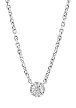 New 👍 1/4 ct. t.w. Diamond Miracle Set Pendant Necklace in Sterling Silver by Effy® 🥰 -Effy® Sales Shop Belk 3234