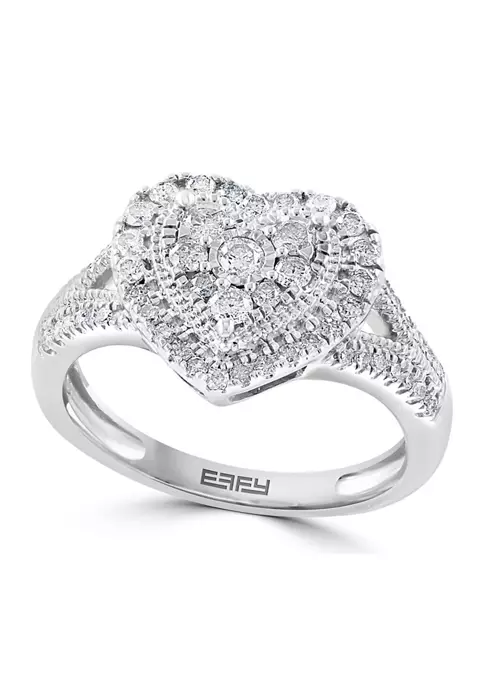 Flash Sale 🎁 1/2 ct. t.w. Diamond Ring in Sterling Silver by Effy® 😀 4 Flash Sale 🎁 1/2 ct. t.w. Diamond Ring in Sterling Silver by Effy® 😀 - Image 4