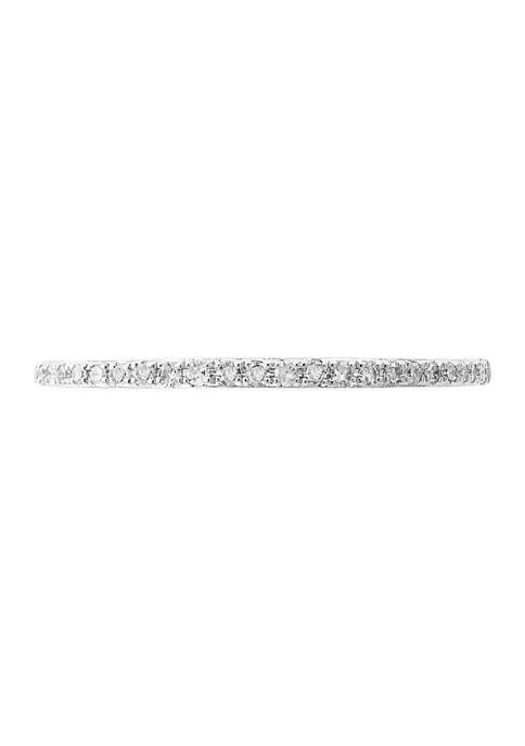 Cheap 😍 1/8 ct. t.w. Diamond Band in 14K White Gold by Effy® 👍 2 Cheap 😍 1/8 ct. t.w. Diamond Band in 14K White Gold by Effy® 👍 - Image 2