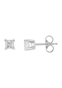 Outlet 👏 3/4 ct. t.w. Diamond Stud Earrings in 14K White Gold by Effy® 🥰
