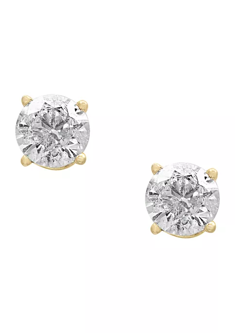 Buy ⌛ 14K Yellow Gold Diamond Stud Earrings by Effy® ⌛ 2 Buy ⌛ 14K Yellow Gold Diamond Stud Earrings by Effy® ⌛ - Image 2