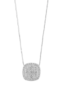 Budget 🧨 1 ct. t.w. Diamond Pendant Necklace in 14K White Gold by Effy® 🌟 -Effy® Sales Shop Belk 3286