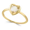 Cheap 🤩 925 Gold Plated Silver Opal Heart Ring by Effy® ⭐